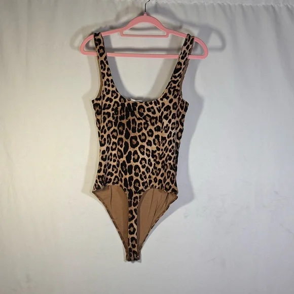 Good American Leopard Print Bodysuit Swimsuit - Picture 3 of 4